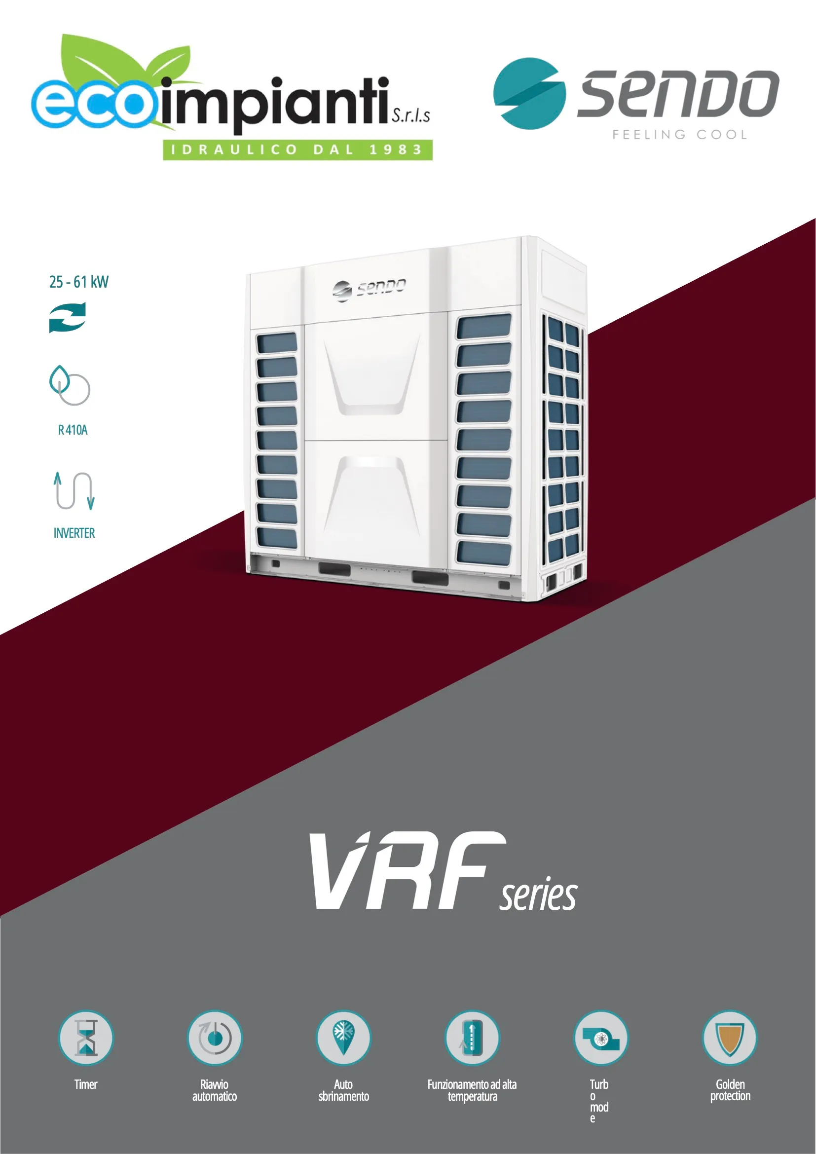 Copertina listino VRF Sendo